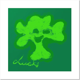 Green lucky st.Patrick’s day Posters and Art